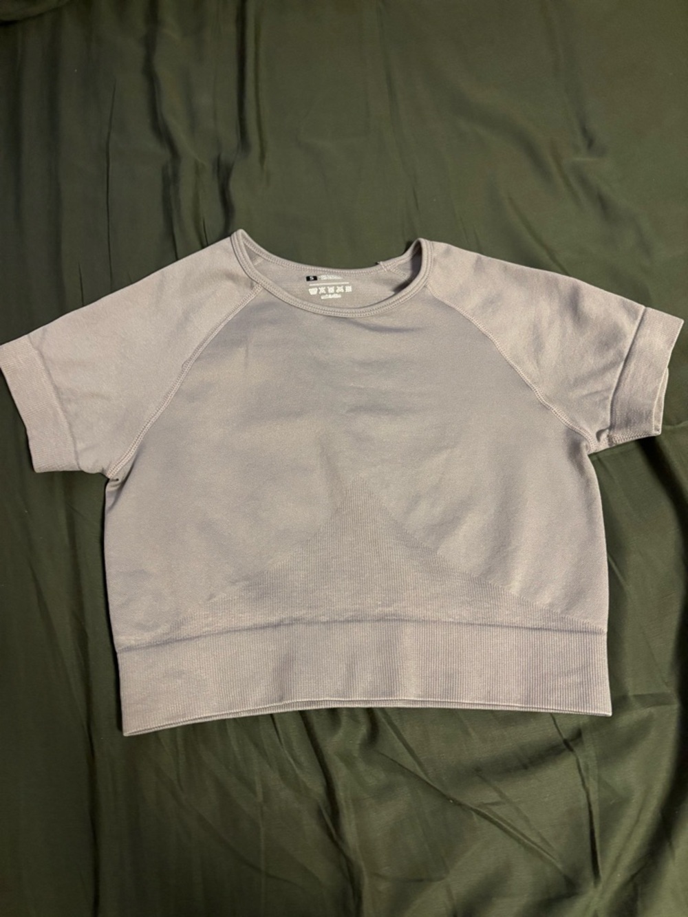 SHEIN Lavender Short Sleeve Crewneck Top